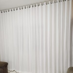 CORTINA VOIL LISO C/ BLACKOUT 70% (P/ BASTÃO DUPLO)