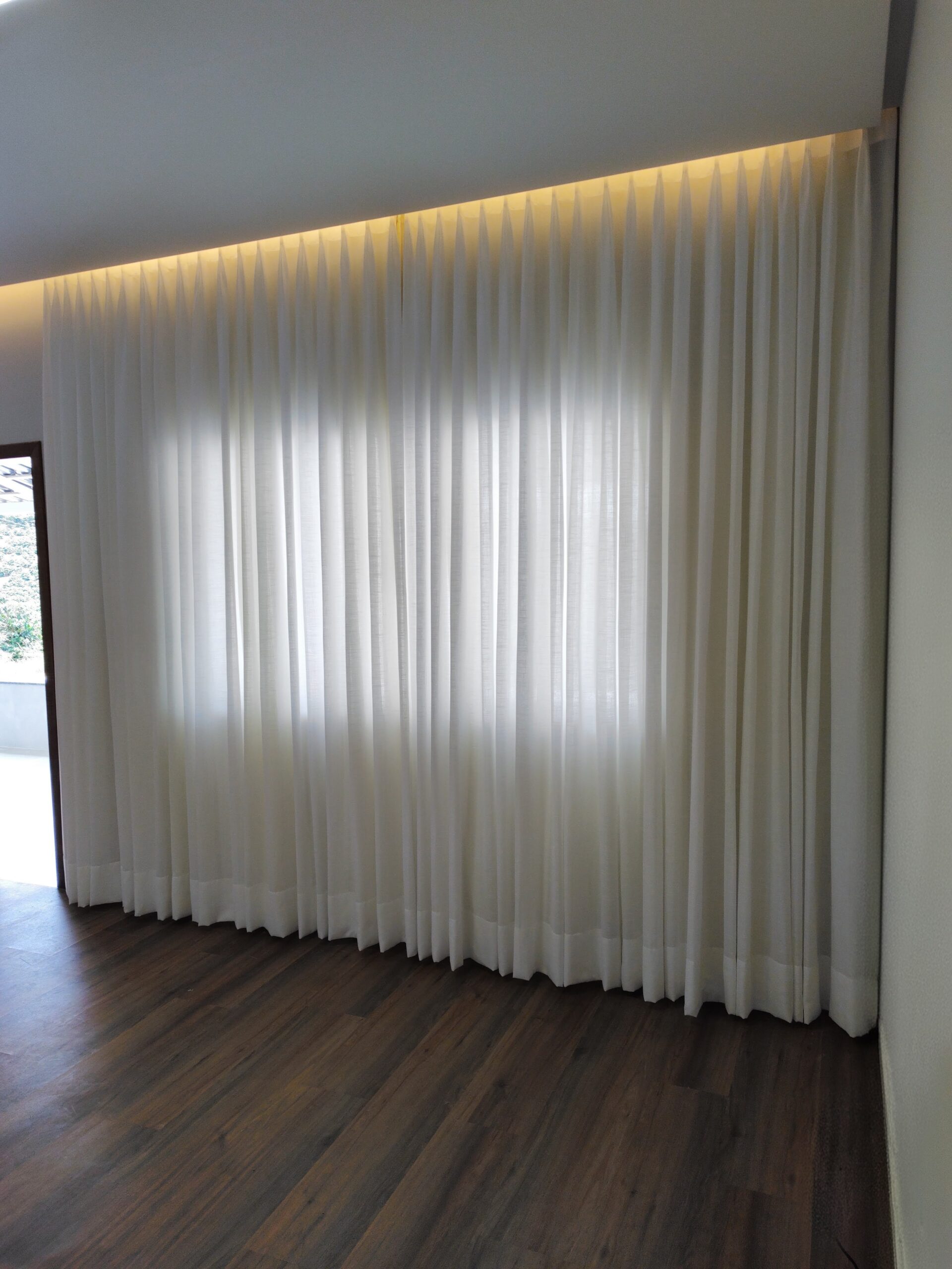 Cortina Voil Liso no Sistema Wave + Forro MF Skin Peach para Trilho Suíço Max (copia 9 trilho) (cópia)